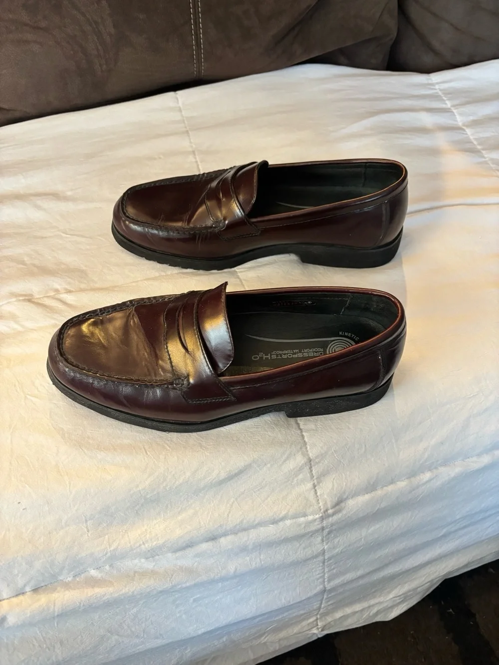 Rockport waterproof Men's Classic Penny Loafers in Dark Brown